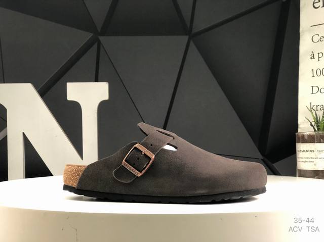 勃肯 拖鞋 Birkenstock 博肯休闲鞋 半拖 系列 官方代工厂p工艺 品质看得见 London-Shearling内里羊毛 每一步都是安全感！以极致的温
