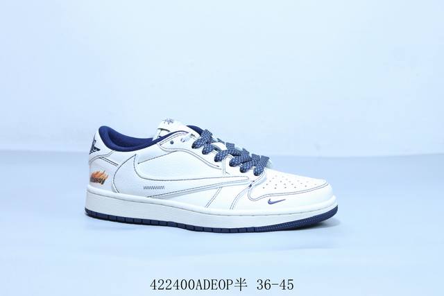 乔丹Air Jordan 1 Low Aj1 乔1低帮复古文化休闲运动篮球鞋倒勾 斯图西 货号 Zh2598-230 4 0Adeop半 36-45