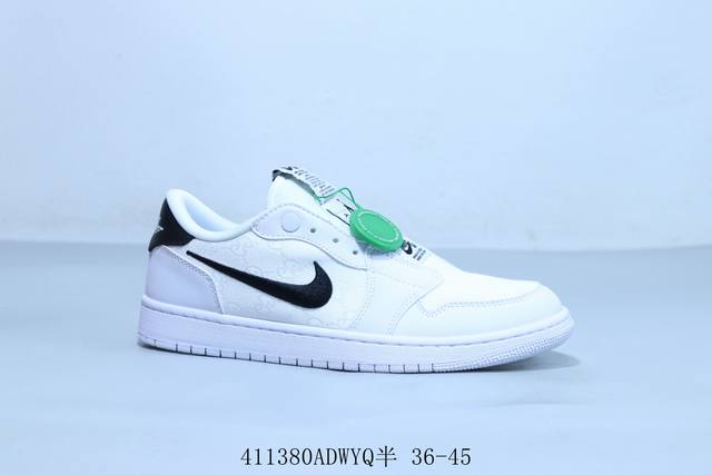 乔丹Air Jordan 1 Low Aj1 乔1低帮复古文化休闲运动篮球鞋小勾 古驰刺绣联名 货号 Av3918-900 41 Adwyq半 36-45