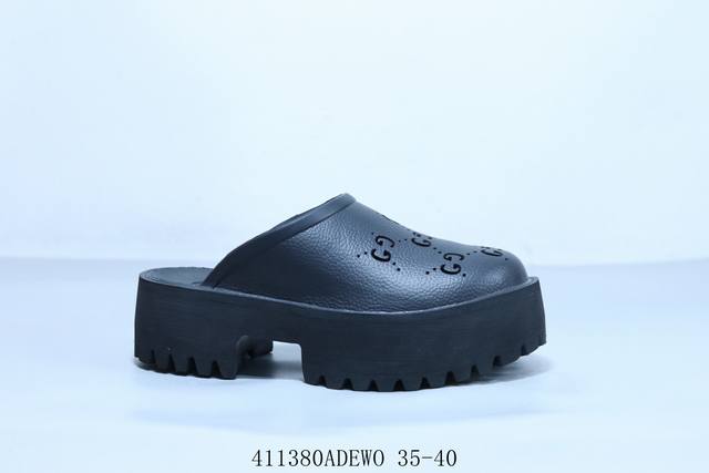Gucci 古驰夏季时装鞋 包头拖鞋 明星同款拖鞋 41 Adewo 35-40