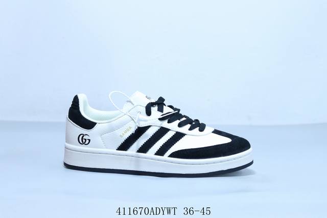 阿迪达斯Adidas Originals Gazelle Esquisite Gucci 德训 羚羊系列低帮复古百搭休闲运动板鞋 古驰 货号 Lj9902 41