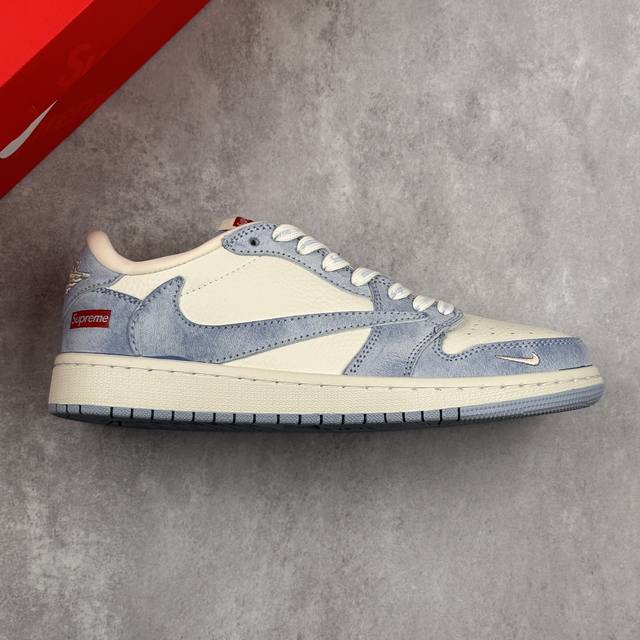 本地 核心私 Travis Scott X Fragment Design X Air Jordan 1 Low Og Sp Aj1 乔1 Supreme联名-