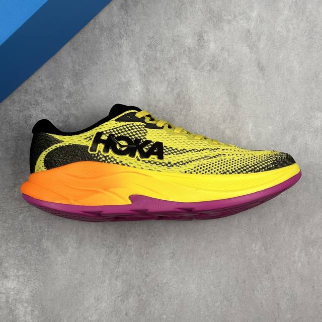 本地 核心私 Hoka One One M Rincon 4 鸿卡4代网织轻量休闲运动慢跑鞋 #原楦原纸版开发版型 采用透气针织工程材料鞋面材质 轻量化材料高弹