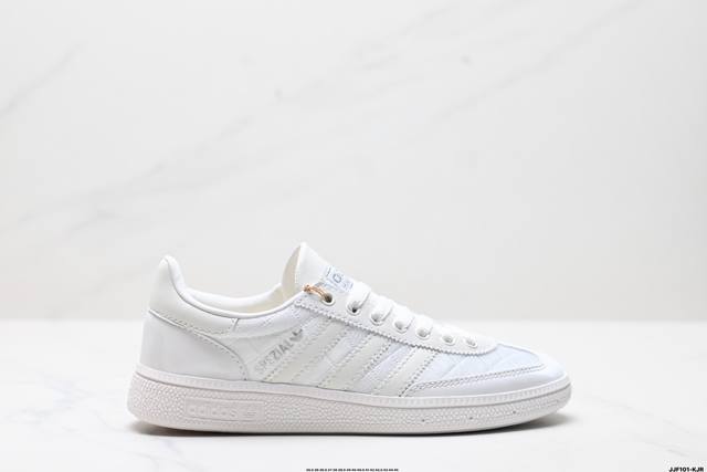 公司级Adidas Handball Spezial 官方正确版本 阿迪达斯经典款 复古休闲板鞋 全鞋采用反毛皮制作 牛筋耐磨大底 承载青春情怀的板鞋 经典三条