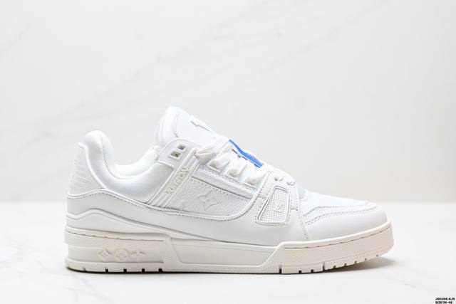 公司级全新Lv路易威登Louis Vuitton Trainer Sneaker Low休闲运动文化百搭板鞋 尺码:36-46 Id:Jsd268-Kjs
