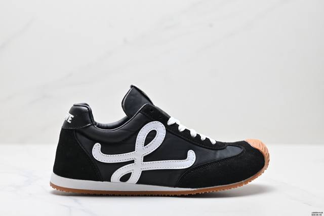 真标Loewe罗意威 Ballet Runner 小牛皮 圆头系带 低帮 生活休闲鞋 货号:L81428 2 尺码:36-45 Id:Jjd554-Kjs