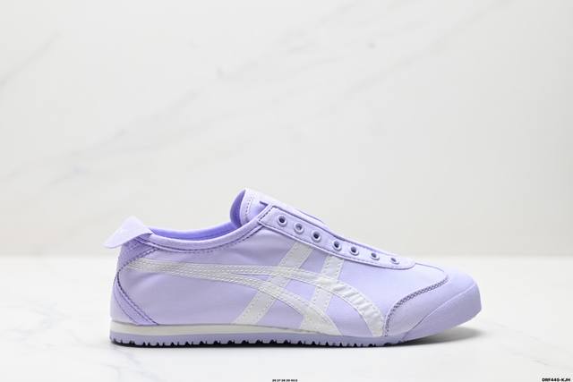 公司级Onitsuka Tiger鬼冢虎 Mexico 66 Slip-On 一脚蹬低帮夏季透气运动休闲鞋 货号:1183B603-700 尺码:36 37 3