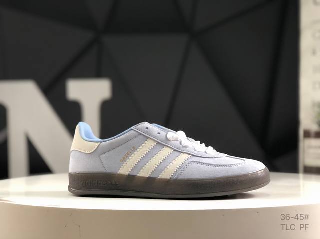 真标带半码 阿迪达斯 Adidas Gazelle Indoor Trainers 羚羊内训系列低帮复古德训风百搭休闲运动板鞋 货号；Ji2717 尺码：如图所