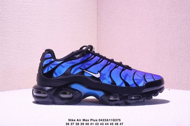 Nike Air Max plus 舒适 复古 织物防滑耐磨透气 低帮跑步鞋 男女款 黑色 36-47 Xm0422Q375