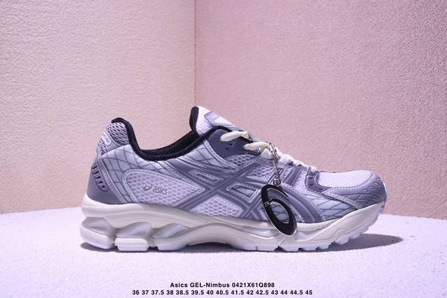 公司级Asics Gel-Nimbus 10.1 亚瑟士 复古先锋 潮流 拼接耐磨 低帮休闲跑步鞋 货号:1203A673-100 尺码:36 37 37.5