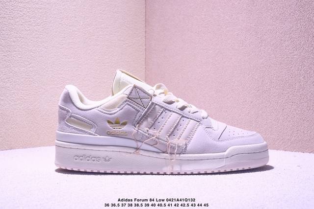 公司级阿迪达斯 Adidas Forum 84 Low Og “Bright Blue” 白蓝 低帮百搭潮流休闲运动板鞋。以复古篮球鞋的外形为基础，采用皮革拼接