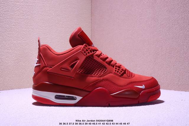 公司级耐克Nike Air Jordan 4 Retro 迈克尔 乔丹Aj4代中帮复古休闲运动文化篮球鞋 货号:Hf4340-800 尺码:36 36.5 37
