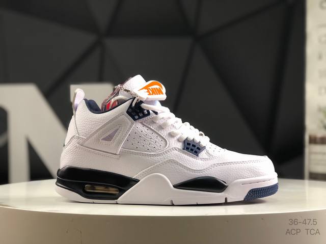头层带半码 乔丹 Air Jordan Aj4 Retro 货号：314254 107 原鞋开发原楦原纸板同源开发 完美呈现乔4的版型 内侧正确双色网格 还原细