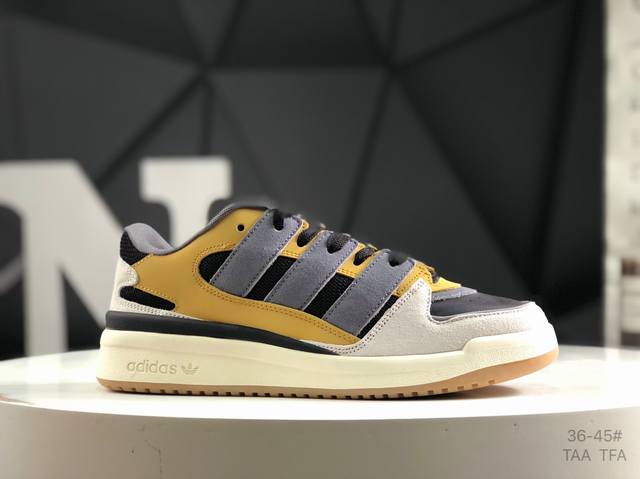 阿迪达斯 Adidas Originals Forum 0 舒适百搭 耐磨轻便 低帮 板鞋 货号：Js0996 尺码：36 36.5 37 38 38.5 39