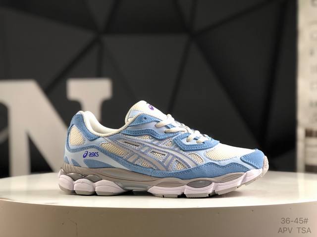 亚瑟士 Asics Gel-Nyc 亚瑟士运动休闲透气专业跑鞋 鞋面采用反绒皮与网布拼接 透气舒适兼具休闲时尚 结合简明的配色 展现品牌的传承及引领复古流行的主
