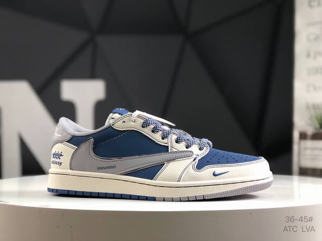 公司级带半码 耐克 Nike Air Jordan 1 Low Og Sp乔1 低帮潮流缓运动休闲板鞋。Aj1 低帮拼接 完美版型真头层牛皮# 内置缓震气垫 原