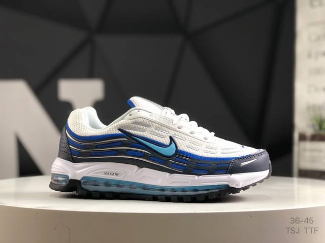 真标Nike耐克Air Max 97 Ess 子弹 2代系列 全掌气垫缓震性能运动跑步鞋 货号：Fb4496-300 尺码：如图右下角所示 Tsj Ttf
