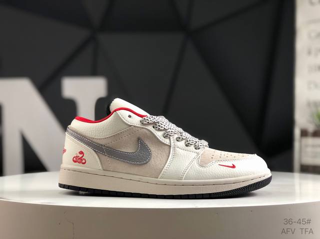 耐克 Air Jordan 1 Low 低帮 Aj1 乔丹1代 Aj1 乔1 低邦乔丹篮球鞋系列 Xx24 15 尺码：36-45 半 Afv Tfa