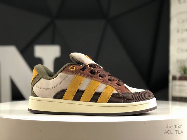 阿迪 Adidas Campus Oos Beta 减震防滑耐磨 低帮 板鞋，鞋头出色设计,塑就出众贴合感。鞋身运用简洁的色彩进行搭配,缔造简洁利落外观和出众脚