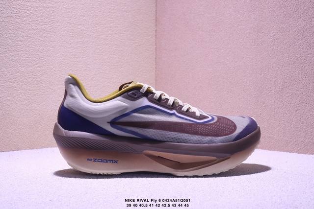 Nike Air Zoom Rival Fly 6 超轻跑步鞋 织物减震轻盈跑步鞋 内置真碳 纯原版本 该鞋款专为训练和竞速而生 助力疾速畅跑 采用柔软的泡绵缓