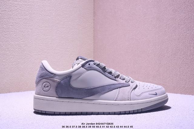 海外爆款限量发售！公司级 Travis Scott X Fragment Design X Jordan Air Jordan 1 Low Og Sp “闪电联