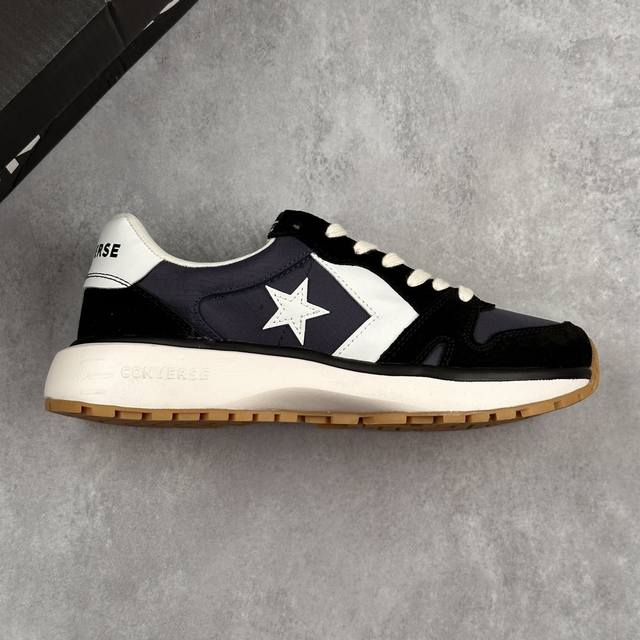 本地 核心私 Converse Omni Trainer 匡威官方 学院休闲复古跑鞋 经典80年代复古跑鞋鞋型 翻毛皮拼接织物材质 利落又简约 皮质星箭Logo