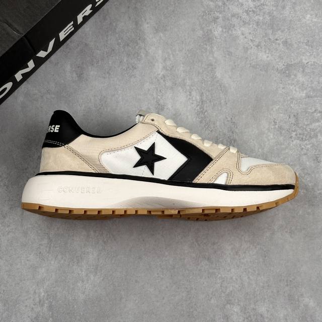 本地 核心私 Converse Omni Trainer 匡威官方 学院休闲复古跑鞋 经典80年代复古跑鞋鞋型 翻毛皮拼接织物材质 利落又简约 皮质星箭Logo