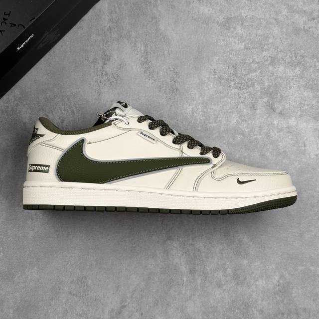 本地 核心私 Travis Scott X Fragment Design X Air Jordan 1 Low Og Sp Aj1 Supreme 联名款 低