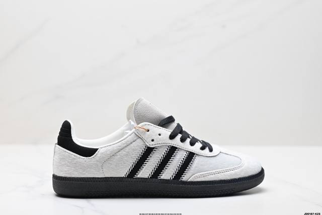 真标阿迪达斯三叶草Adidas Originals Samba Og 桑巴舞系列绅士德训足球风百搭低帮休闲运动板鞋 货号:J p7010 尺码:36 36.5