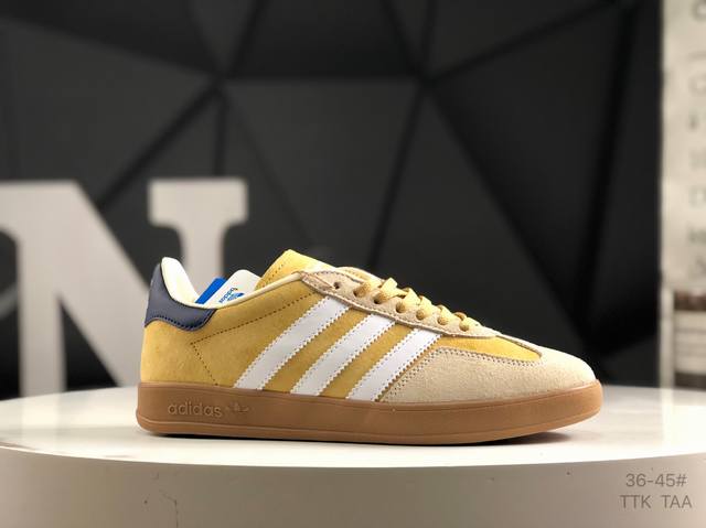 真标带半码 阿迪达斯 Adidas Gazelle Indoor Trainers 羚羊内训系列低帮复古德训风百搭休闲运动板鞋 货号；Ji3523 尺码：如图所