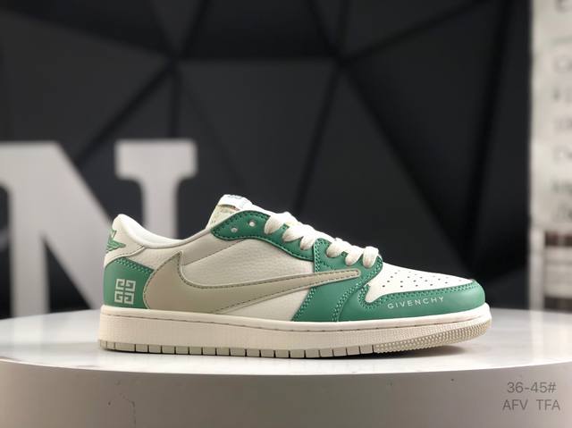 头层带半码 耐克 Air Jordan 1 Low Aj1 乔1 联名 倒钩 高端定制 低帮复古文化板鞋 货号：Qy0568-9630 定制鞋盒 大厂纯原品质出