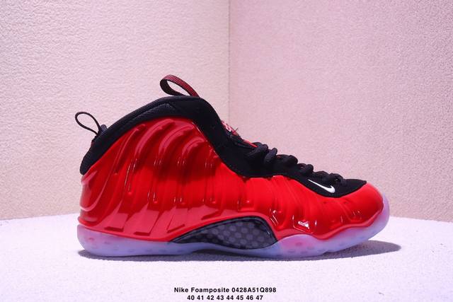公司级Nike Foamposite One 喷泡 中帮 复古篮球鞋 货号:314996-610 尺码:40 40.5 41 42 42.5 43 44 45