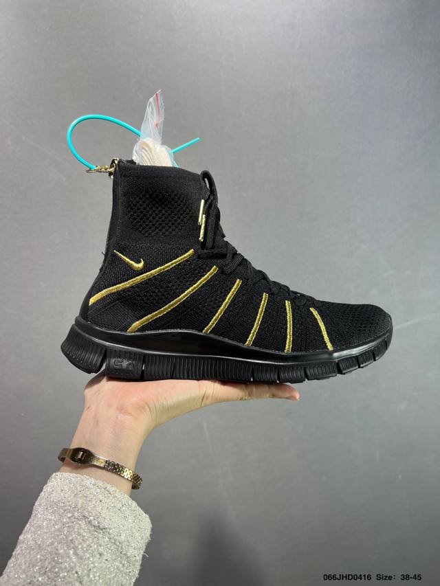 公司级Nike Free Flyknit Mercurial Olivier Rousteing 舒适 防滑轻便 高帮 训练鞋 货号:834906-007 尺码