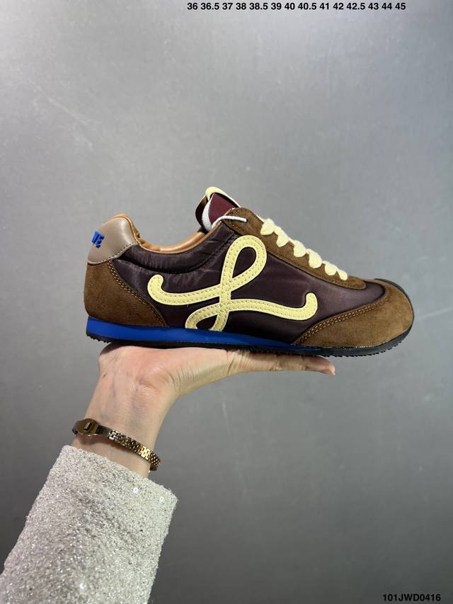 公司级罗意威 Loewe 2025 Ballet Runner 早春新款爆款芭蕾舞鞋 不对称鞋头造型 外贸出口订单 广东原厂 作为Loewe的标志性设计 超柔软