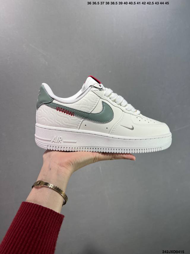公司级Nk Air Force 1 Low ‘07 空军一号低帮经典板鞋 Cny蛇年限定 Hv5979-130 大厂出品 同步官方全新版本 不规则波浪大底咬花