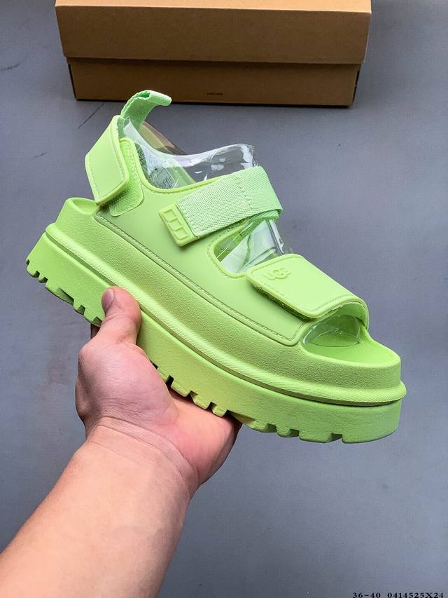 集图 Ugg Goldenglow 夏季新款休闲舒适厚底魔术贴时尚凉鞋 0414525X24