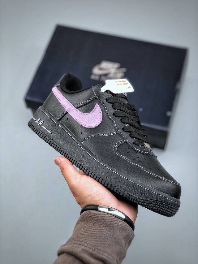 今日福利款 Nike Air Force 1 Low 黑粉 空军一号 低帮休闲运动板鞋 原楦头原纸板 打造纯正空军版型专注外贸渠道 原盒配件 原厂中底钢印、拉帮
