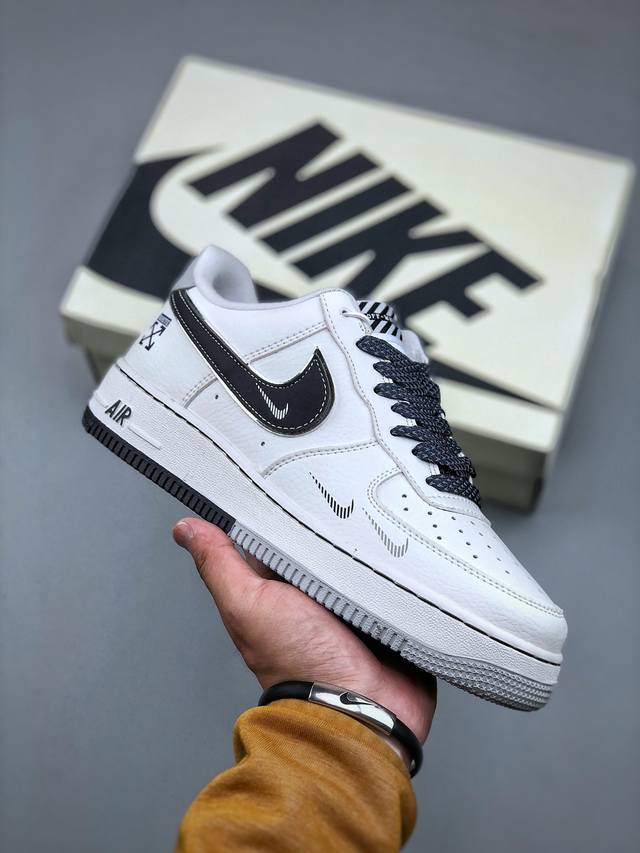 Nike Air Force 1 Low 07 X Off-White 白蓝小钩原楦头原纸板 打造纯正低帮空军版型专注外贸渠道 全掌内置蜂窝气垫 原盒配件 原厂