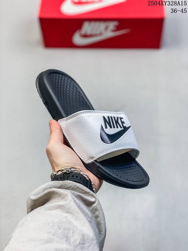 Nike Benassi Jdi print Slide 夏季潮款 字拖鞋 拖鞋系列 尺码：见图 编码：04Xy328A15