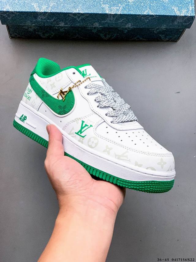 集图 二层真标！耐克Nike Air Force 1 Low 空军一号低帮经典百搭休闲板鞋 0417156S22