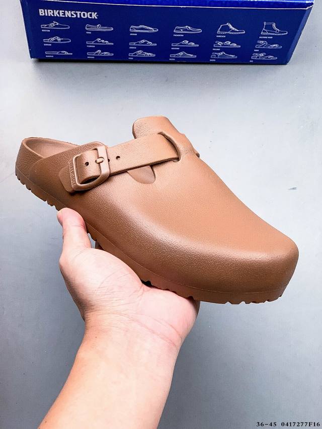 德国百年知名鞋履品牌 博肯Birkenstock Zurich系列 黑色反绒 牛皮绒面革 双扣时尚凉拖 勃肯半拖凉鞋系列 亲肤透气的人造革，搭配可调节鞋扣提升穿