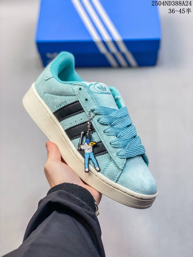 真标 Adidas阿迪达斯.三叶草Campus 00S 面包鞋复古休闲板鞋。千禧回潮！Adidas Campus 00S 经典再现！面包化的Campus鞋款在今