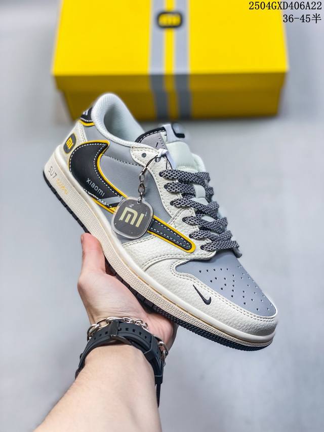 海外爆款限量发售！Travis Scott X Fragment Design X Jordan Air Jordan 1 Low Og Sp “小米联名 Su