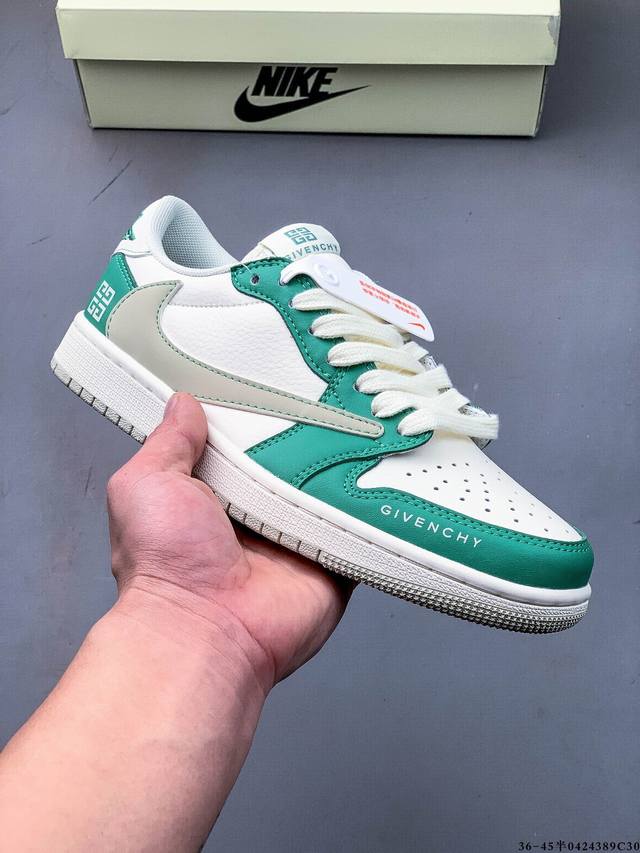 公司级头层！耐克Nike Air Jordan 1 Low Aj1乔1 低帮潮流缓运动休闲板鞋。Aj1 低帮拼接 完美版型真头层牛皮# 内置缓震气垫 原鞋开模