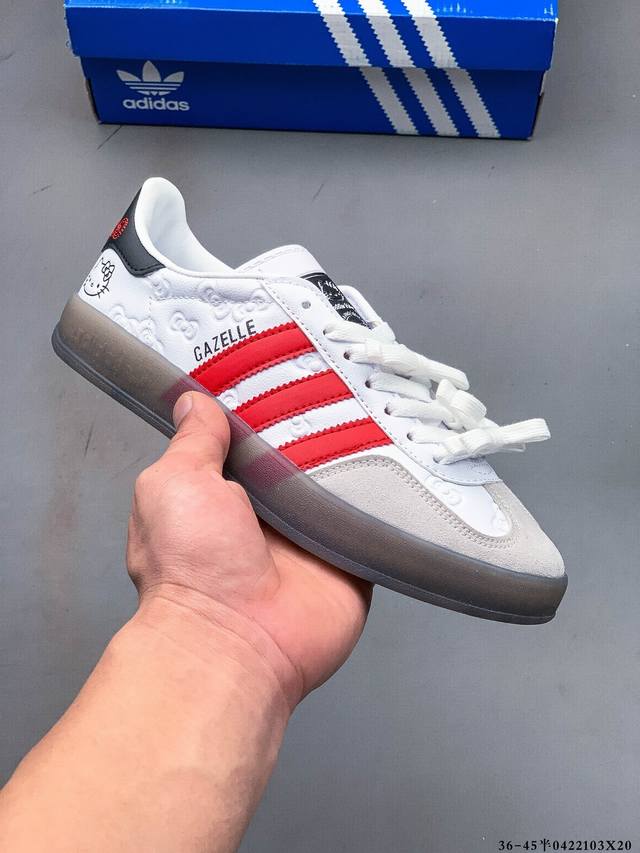 真标半码！阿迪达斯Adidas Gazelle 低帮复古百搭休闲运动板鞋 04 3X20