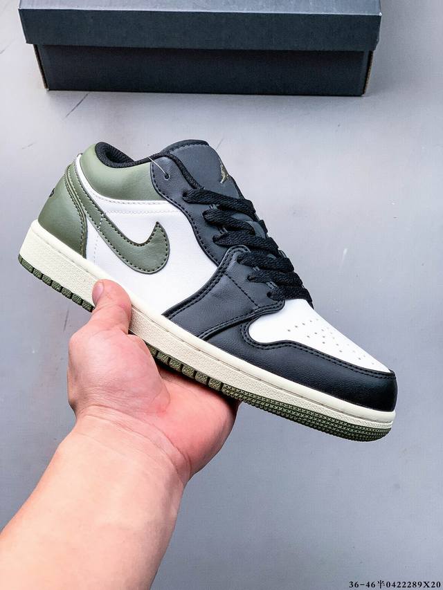 集图 二层真标！耐克Nike Air Jordan Low 1 乔1低帮经典休闲鞋 0422289X20
