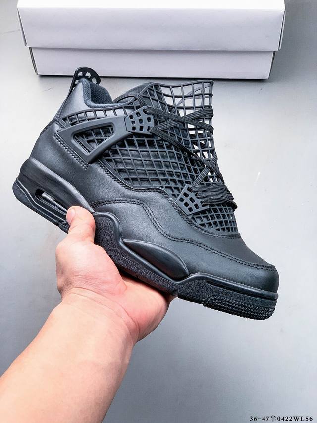 集图 纯原版本！Air Jordan 4 Retro Og Cement Aj4 乔4 复古休闲运动篮球鞋 正确鞋舌立体高频 原厂数据 最新原厂底模 原厂纸板