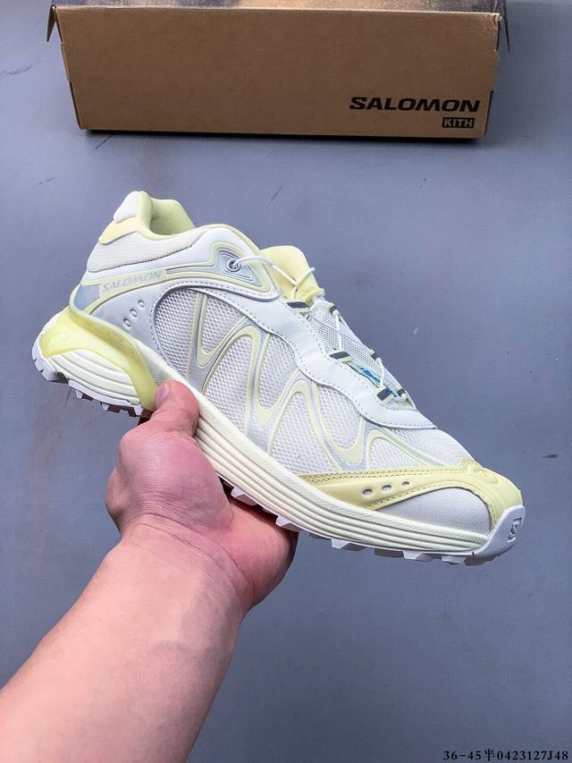公司级Salomon萨洛蒙 Xt-Whisper 时尚 舒适減震防滑耐磨 低帮跑步鞋 鞋面采用Sensifit贴合技术 全方位贴合包裹脚型 鞋跟部鞋底牵引设计