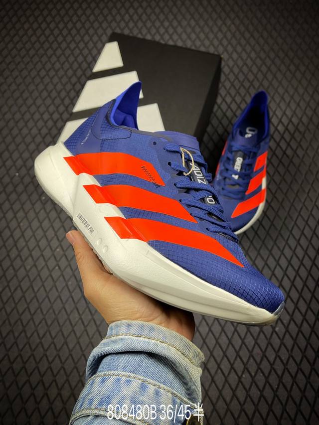 B Adidas Adizero Adios pro 4 M舒适百搭防滑耐磨 低帮跑步鞋 货号：Jr6370 尺码：36 36.5 37.5 38 38.5 3