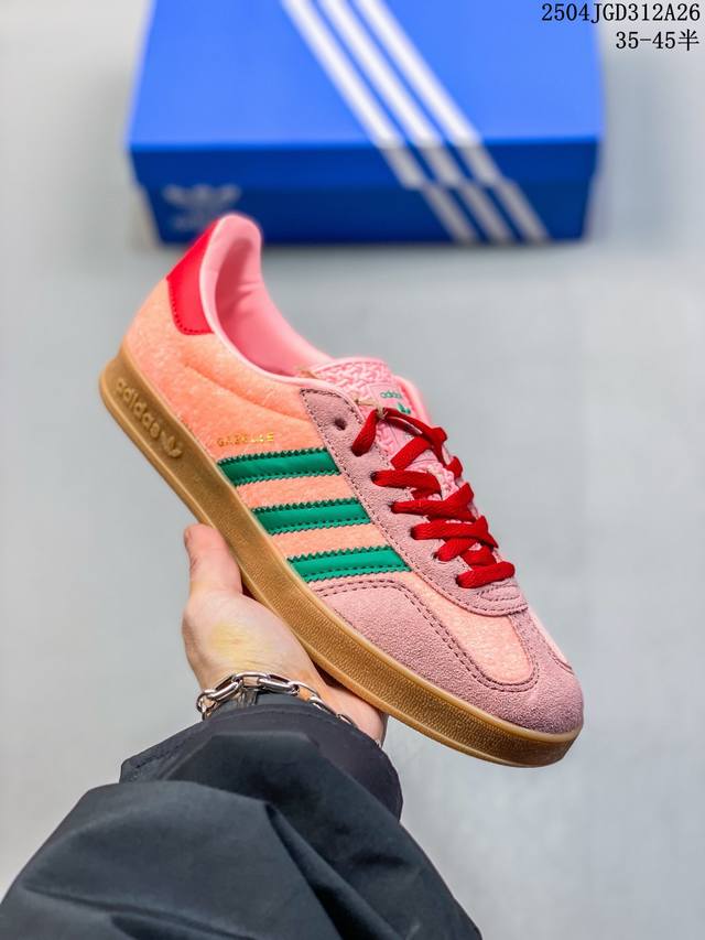 头层公司级真标 阿迪达斯Adidas Originals Gazelle Esquisite Gucci 德训 羚羊系列低帮复古百搭休闲运动板鞋 号码：35一4